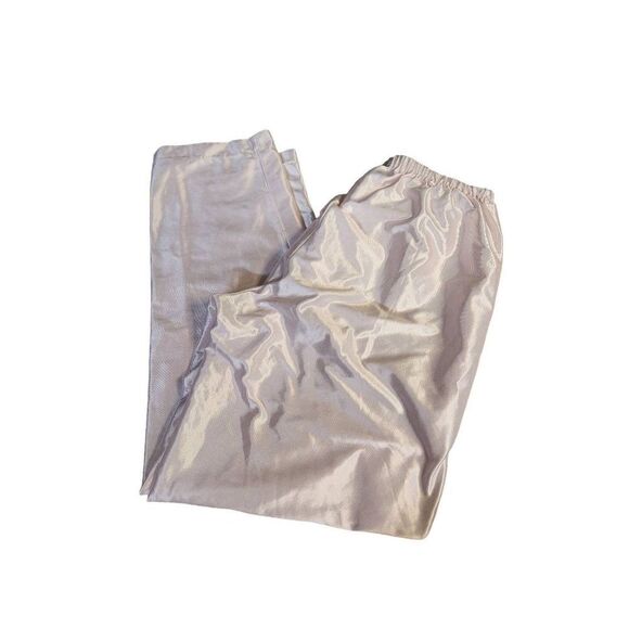 80s Vintage Deadstock Satin Lace Avon Pj Set Pale Pink Bow Size Small - Picture 2 of 8